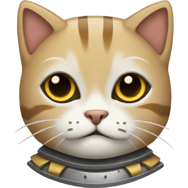 Gato con armadura  emoji