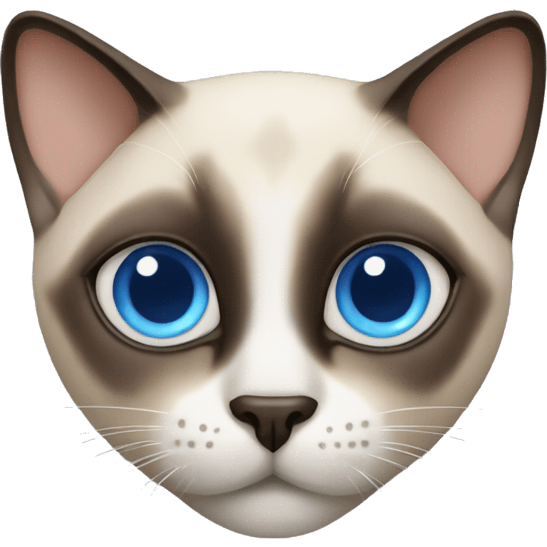 Siamese cat blue eyes  emoji