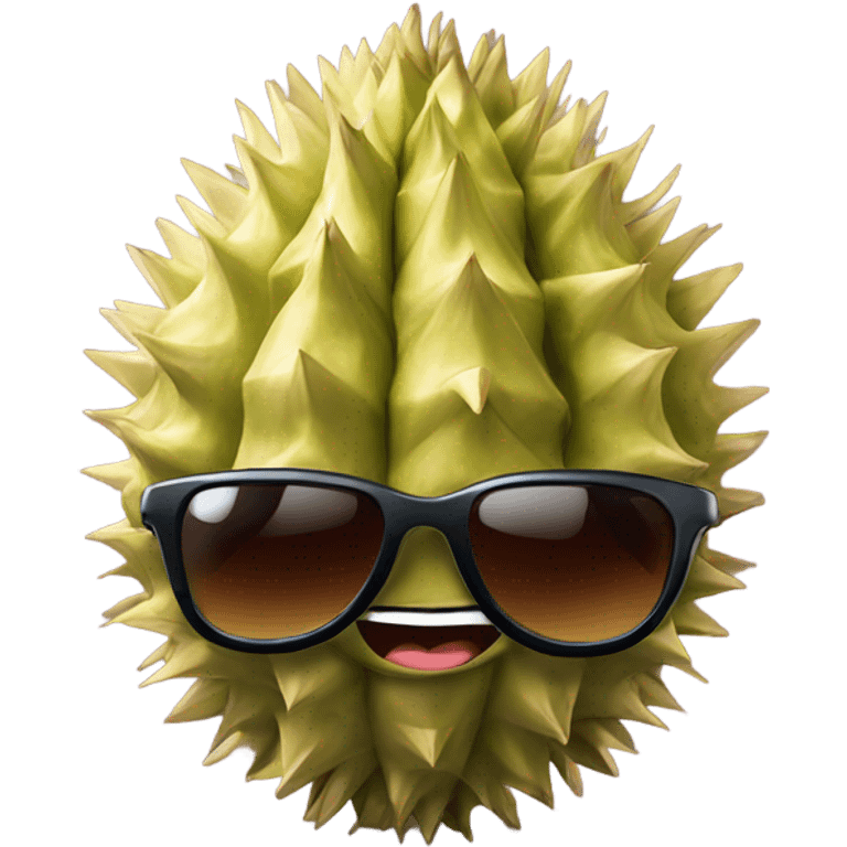 Durian wear sunglases emoji