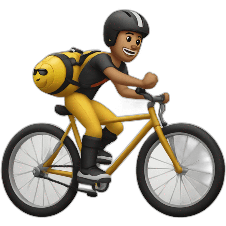 Kick buttowski riding bike emoji