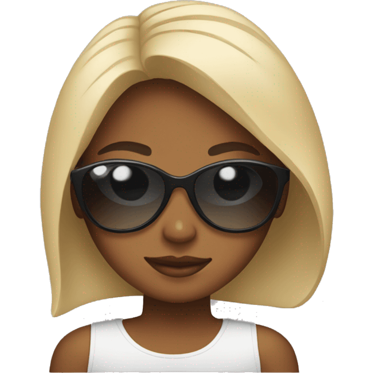 girl with sunglasses emoji