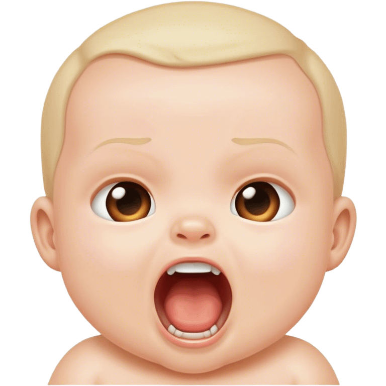 CUTE BABY SCREAMING emoji