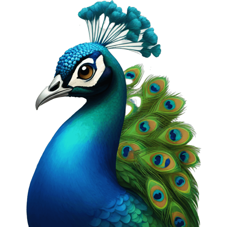 a peacock emoji