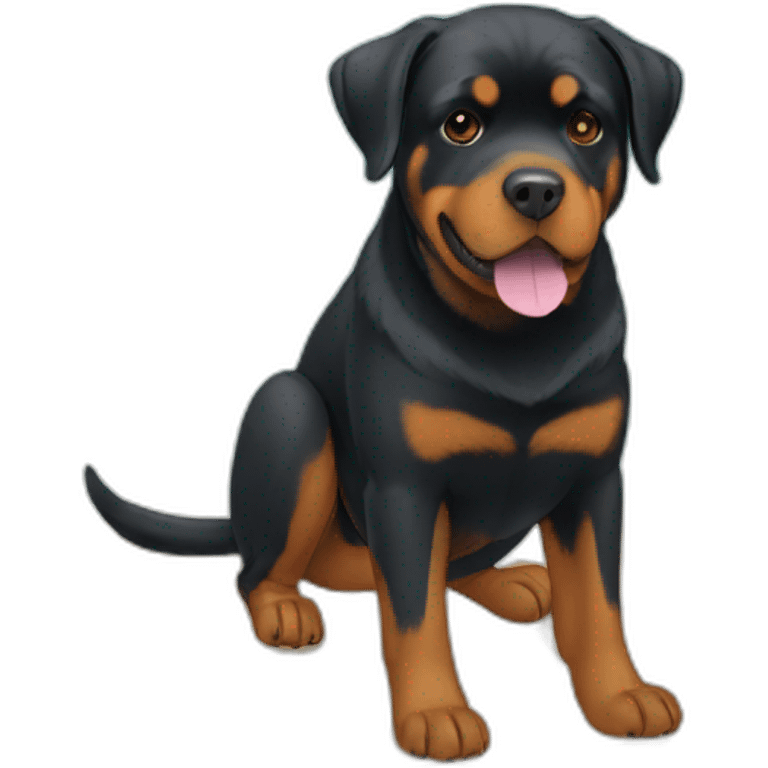 Rottweiler-Beach emoji