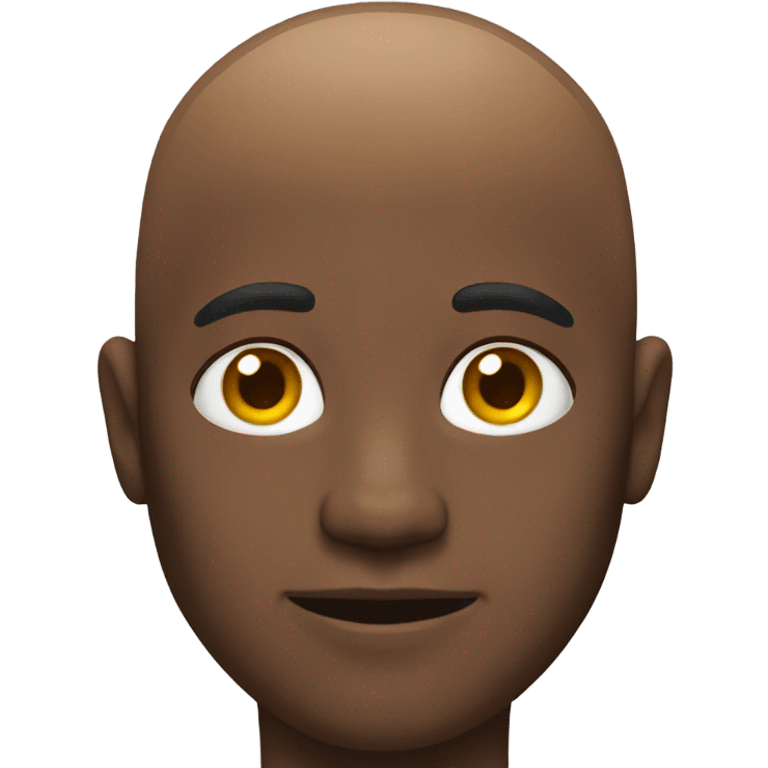 Bald black man emoji