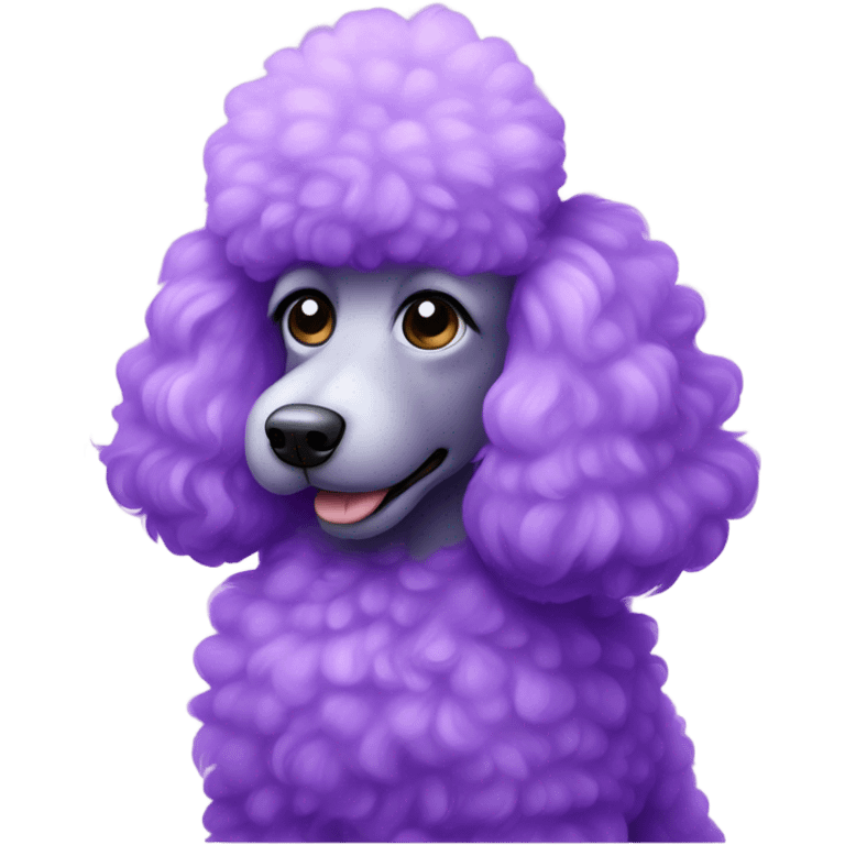 Purple poodle emoji