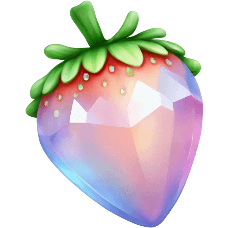 opal crystal strawberry emoji