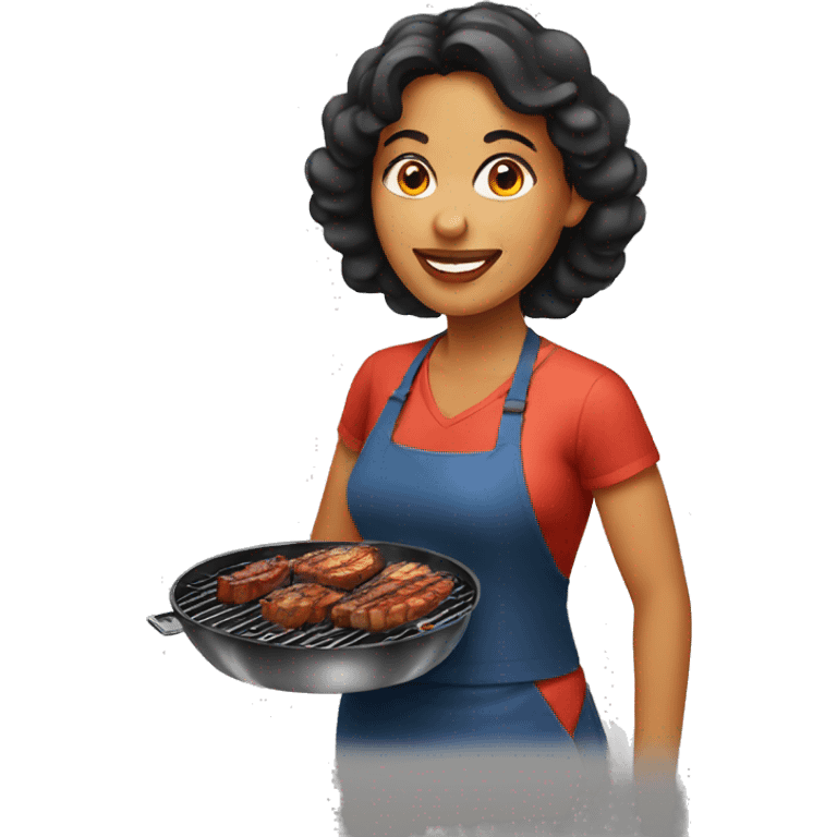 brazilian bbq woman emoji