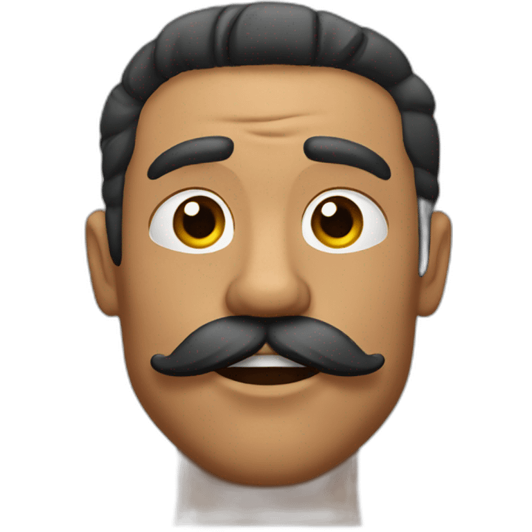 Muscles mustache expressive Cuban man emoji