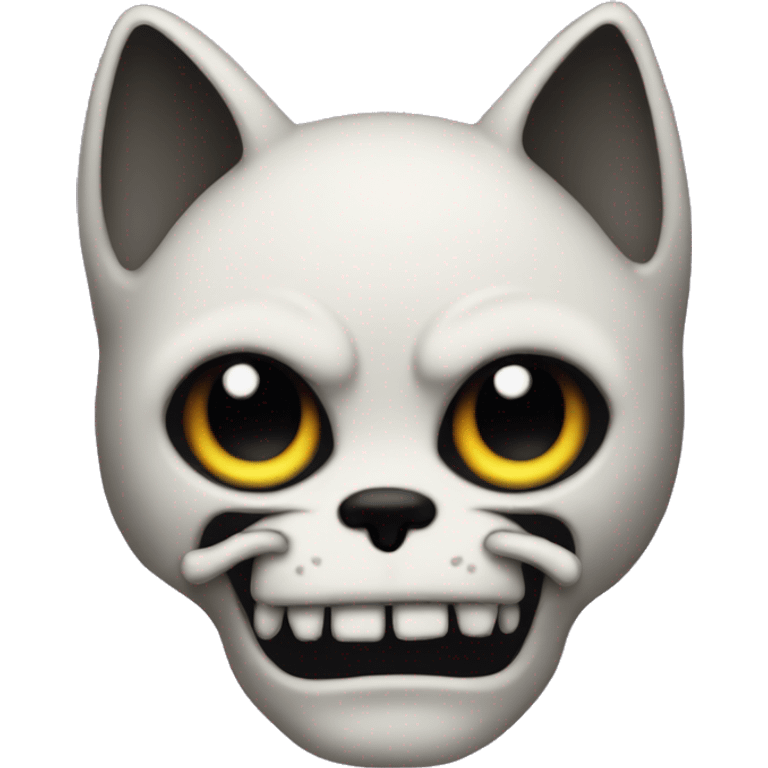 scull cat emo emoji