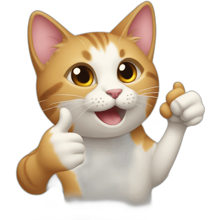 cat thumbs up emoji