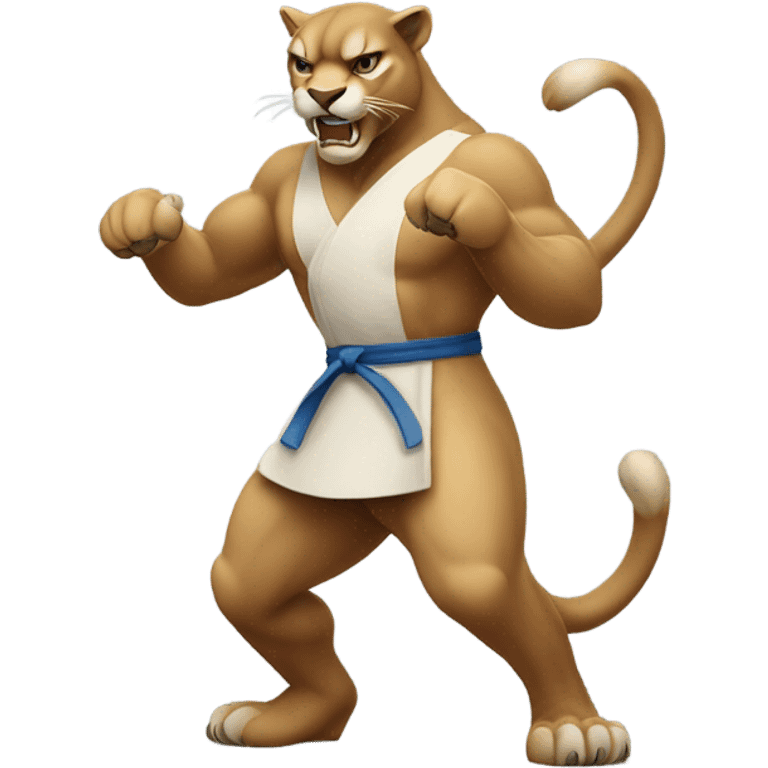 Cougar king fu emoji