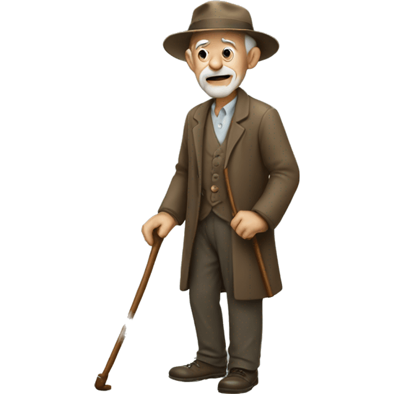 Old man with cane emoji