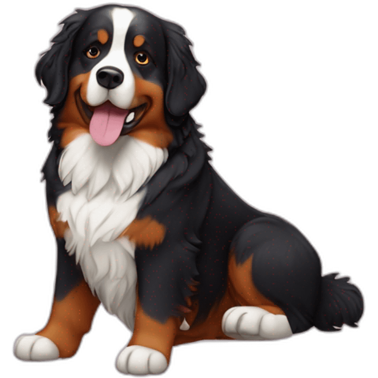 bernese mountain dog wedding man emoji