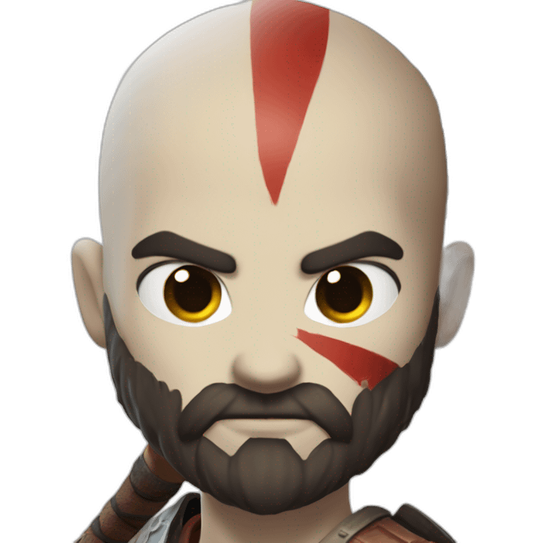 Kratos wielding Leviathan Axe above head emoji