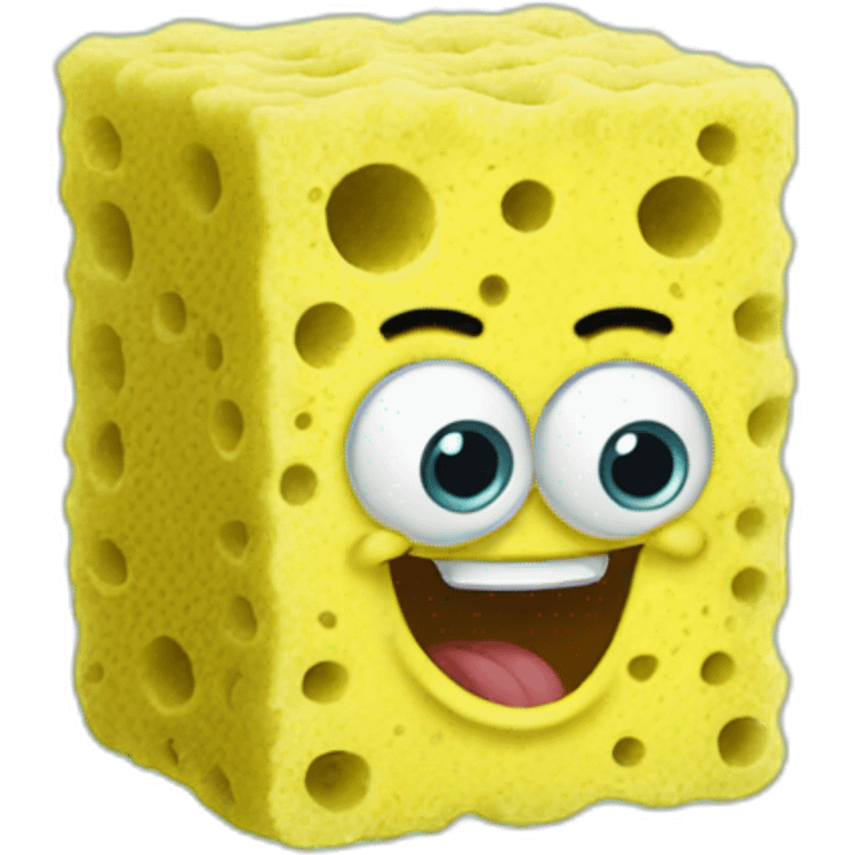 sponge bob showing five emoji