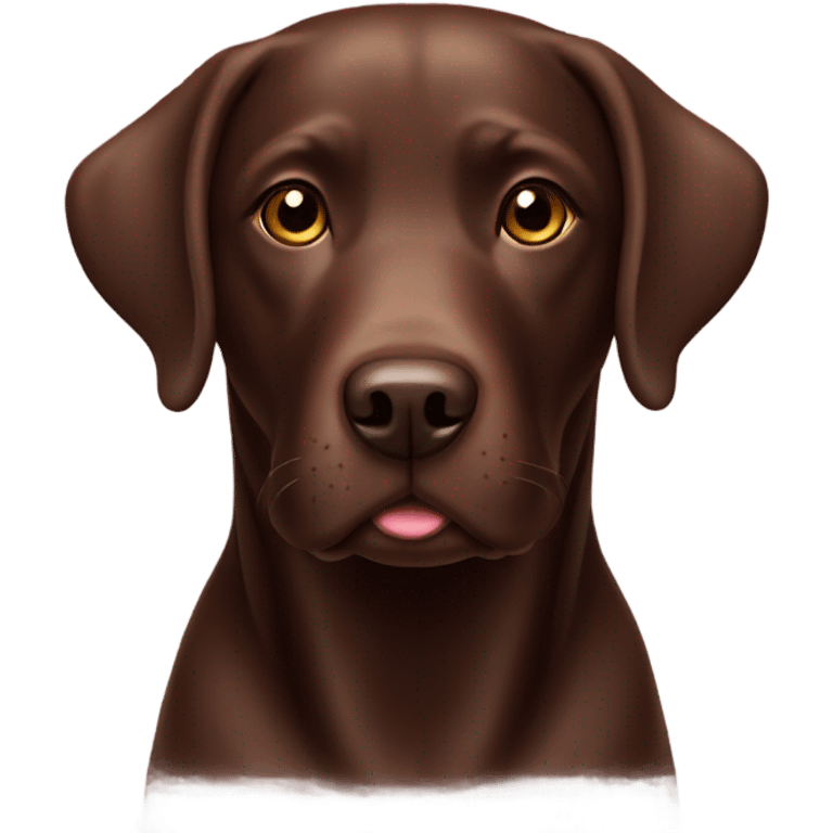 Chocolate Labrador emoji