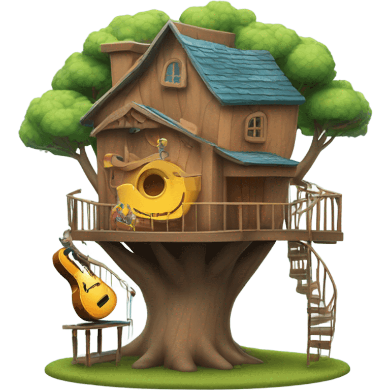 Musical treehouse emoji