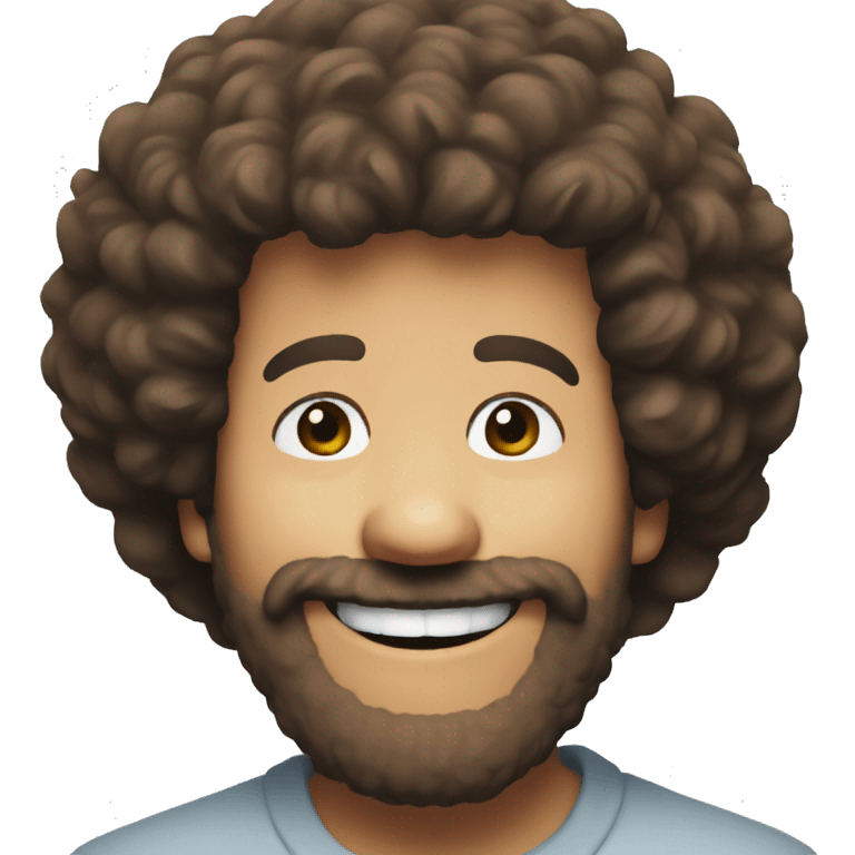 smile Bob Ross   emoji