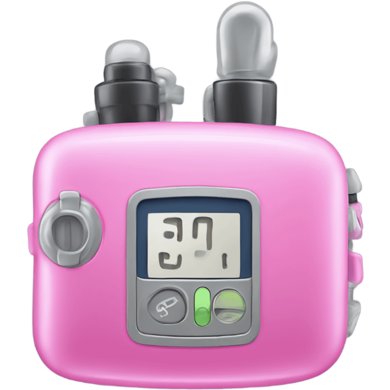 Pink insulin pump emoji