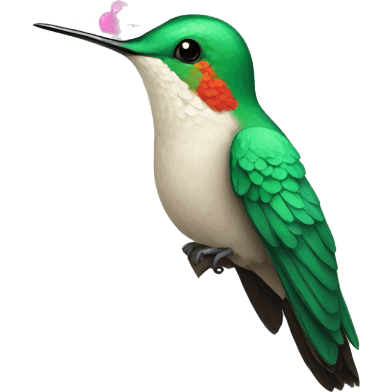 Princess hummingbird emoji