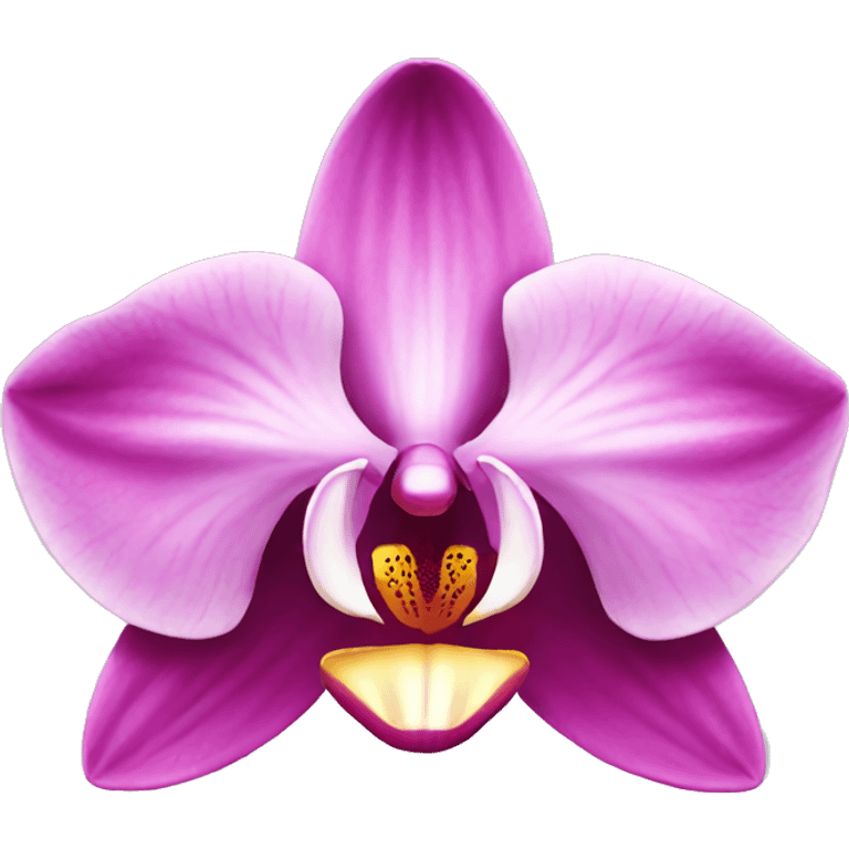 pink orchid flower emoji