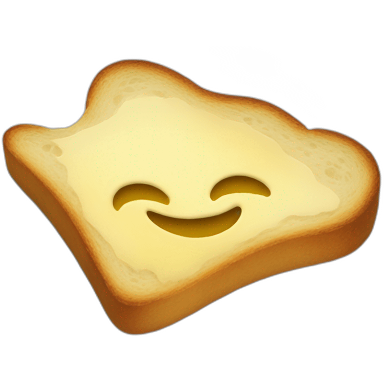 A Toast with butter wearing a cape emoji