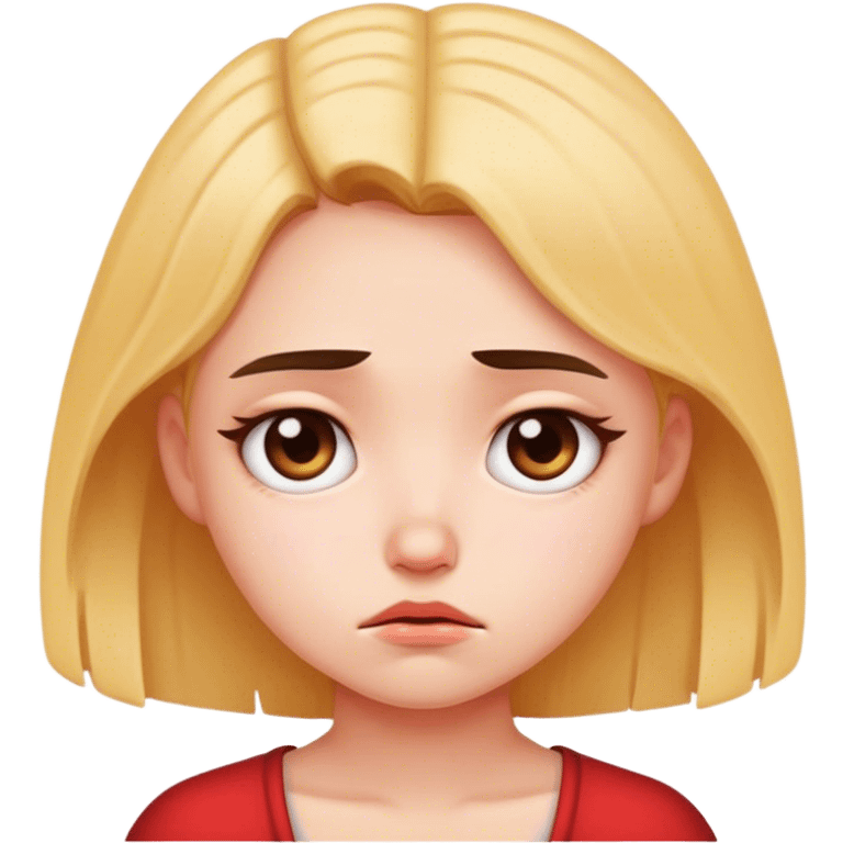 sad girl cute emoji