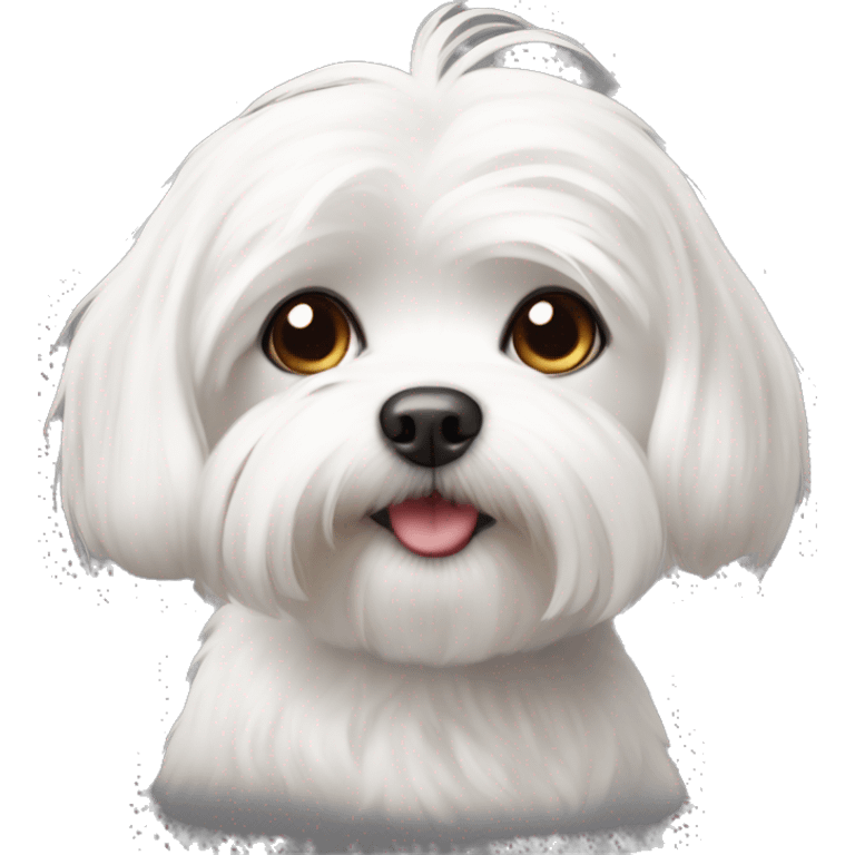 Cute maltese  emoji