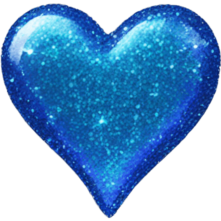 Blue sparkly heart emoji