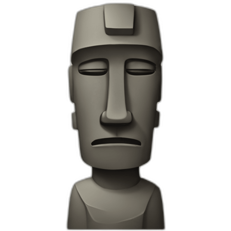 Moai sad emoji