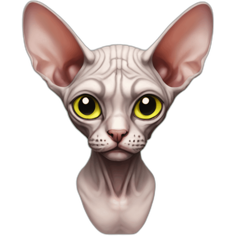 sphynx cat zombie emoji