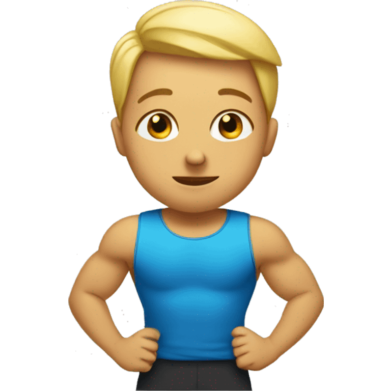 smart, gym, shy emoji