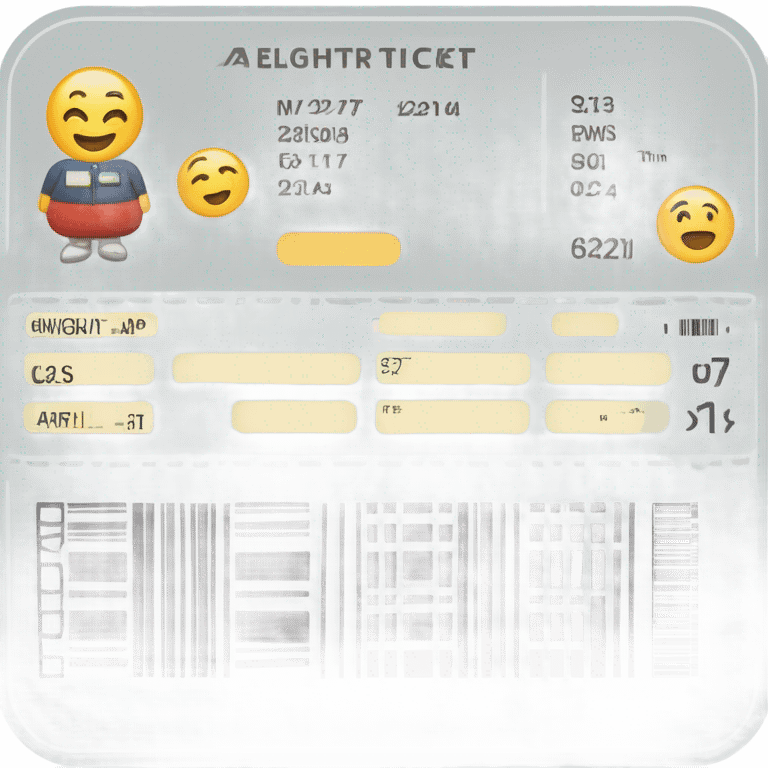 airline ticket emoji