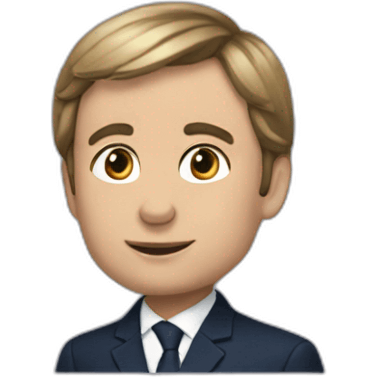 Macron en fille  emoji