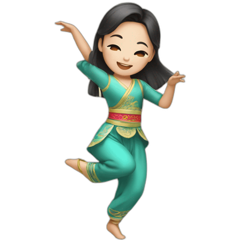 asian dance girl emoji