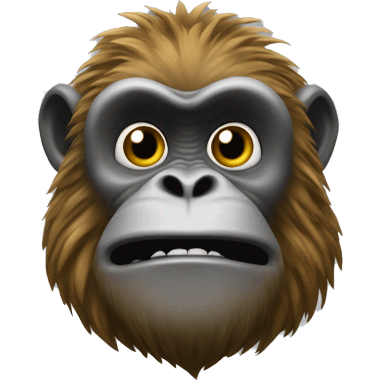 abacaxi com rosto de macaco emoji