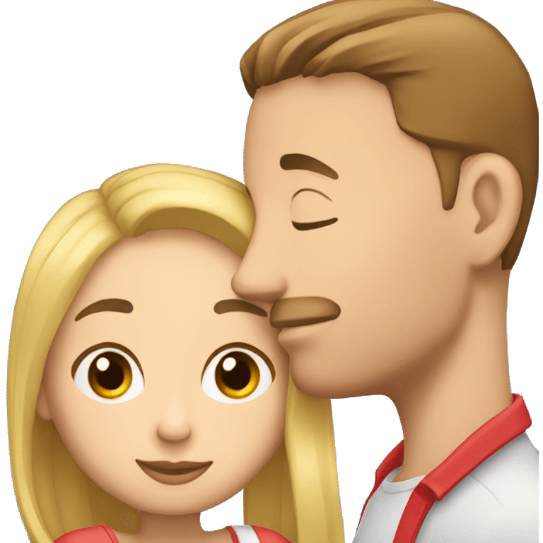 Pareja internacional beso emoji