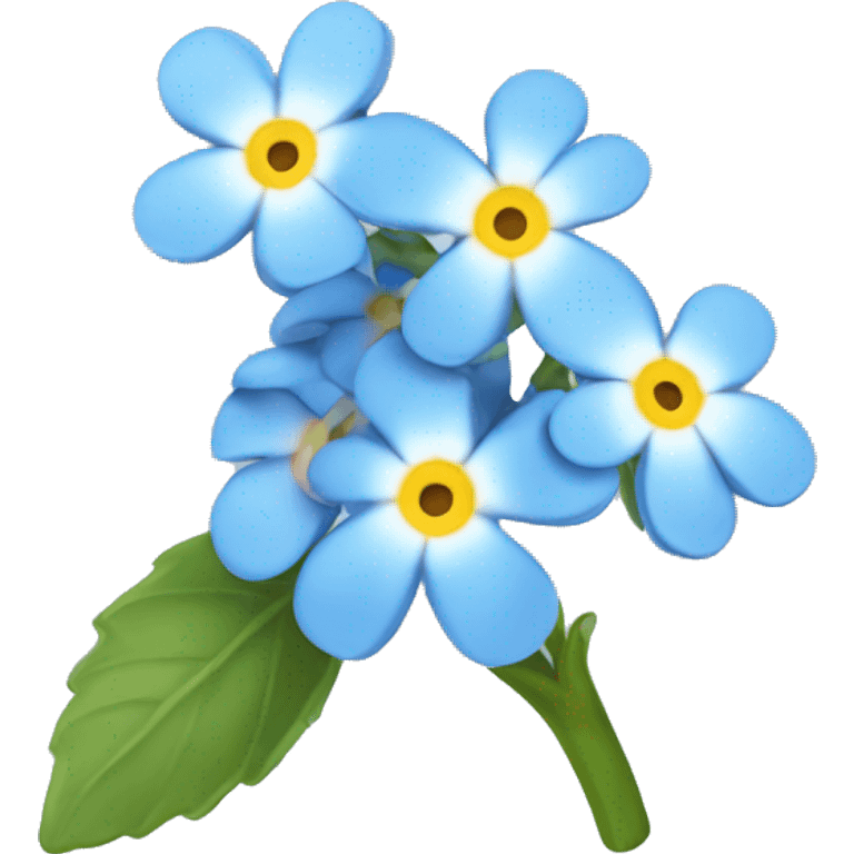 Forget me not flower emoji