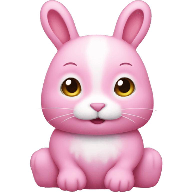 Pink rabbit emoji