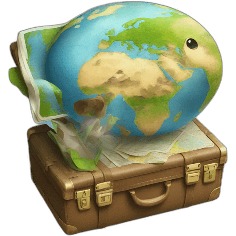 traveling the globe emoji