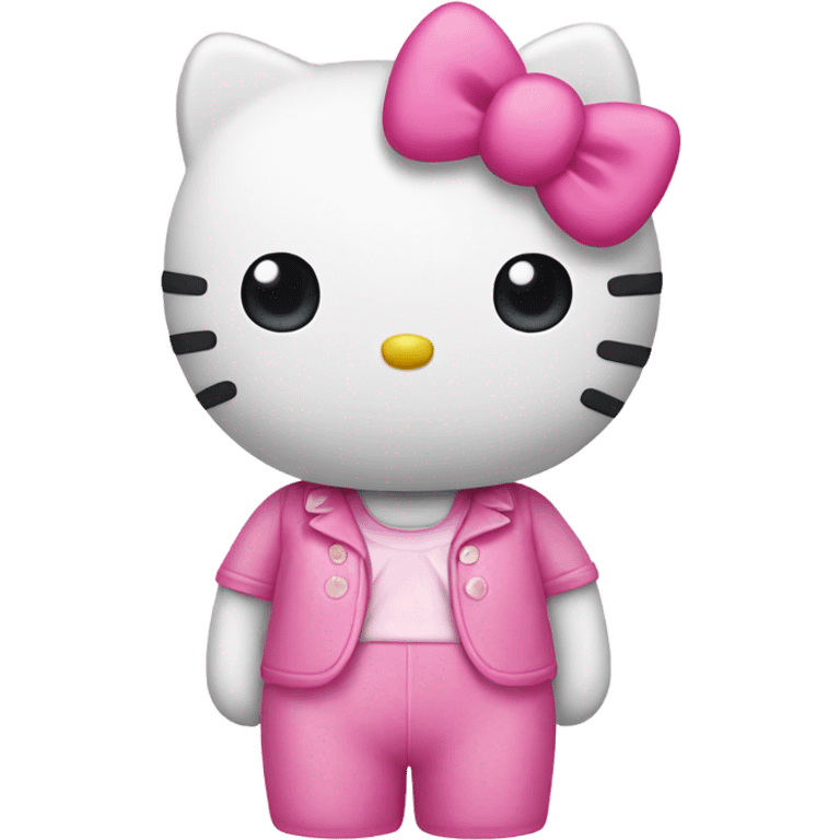 Hello Kitty pink emoji