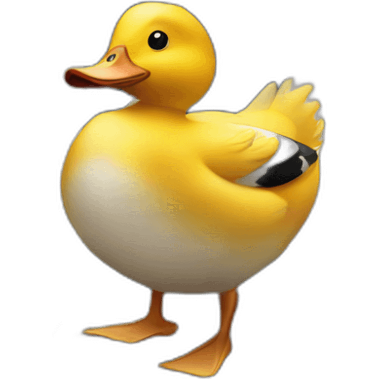 A duck outside 10 downing street emoji