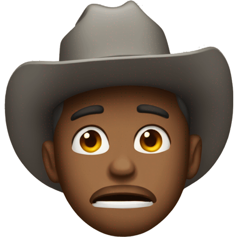 Crying cowboy  emoji