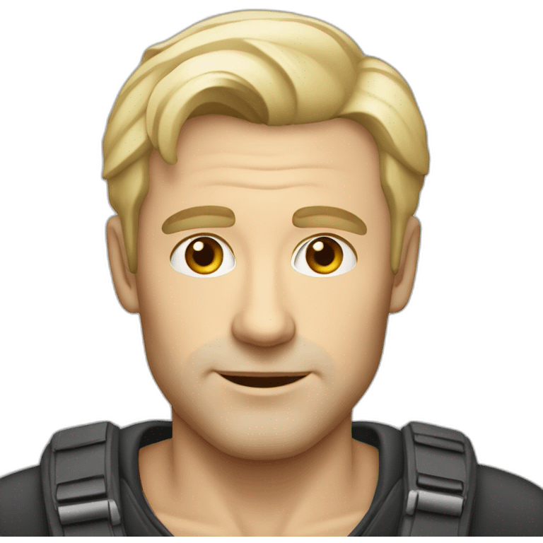 40year white blonde German man  emoji