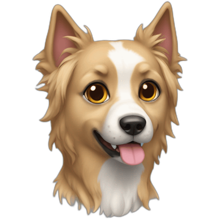 chien sur chat emoji