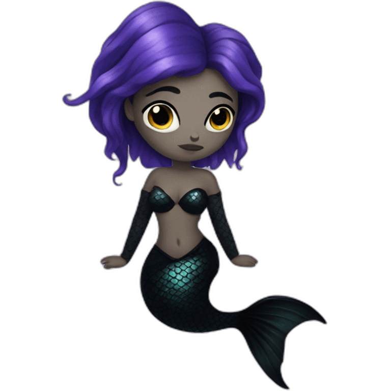 goth mermaid emoji