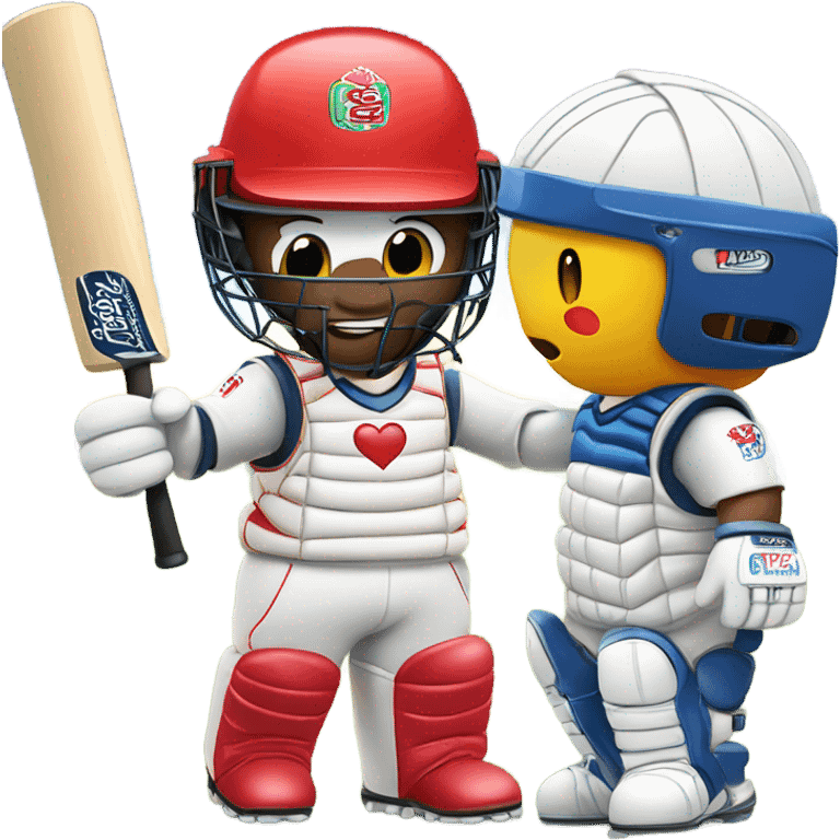 batsman and hello kitty kissing  emoji