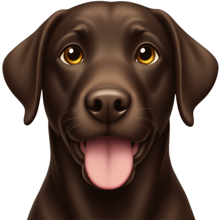 Chocolate labrador emoji