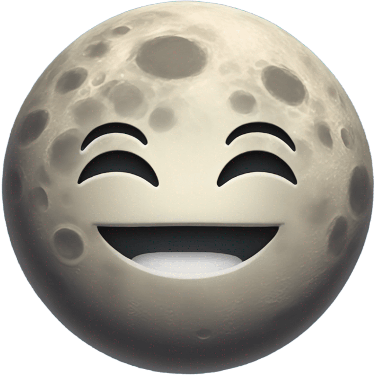 Moon smiling  emoji